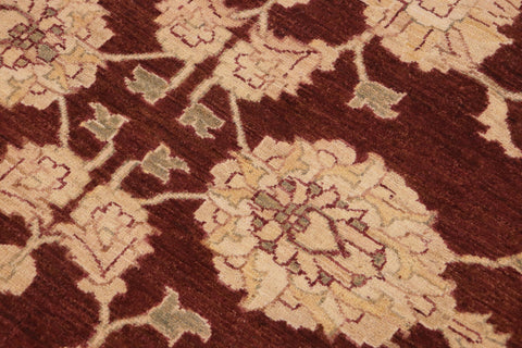 handmade Traditional Kafkaz Brown Green Hand Knotted RECTANGLE 100% WOOL area rug 10x14
