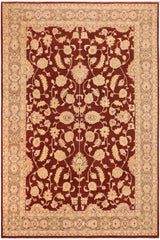 handmade Traditional Kafkaz Brown Green Hand Knotted RECTANGLE 100% WOOL area rug 10 x 14