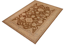 handmade Traditional Kafkaz Brown Beige Hand Knotted RECTANGLE 100% WOOL area rug 10 x 14
