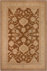 handmade Traditional Kafkaz Brown Beige Hand Knotted RECTANGLE 100% WOOL area rug 10 x 14