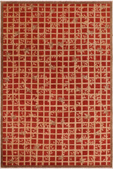 handmade Transitional Kafkaz Red Tan Hand Knotted RECTANGLE 100% WOOL area rug 10 x 14