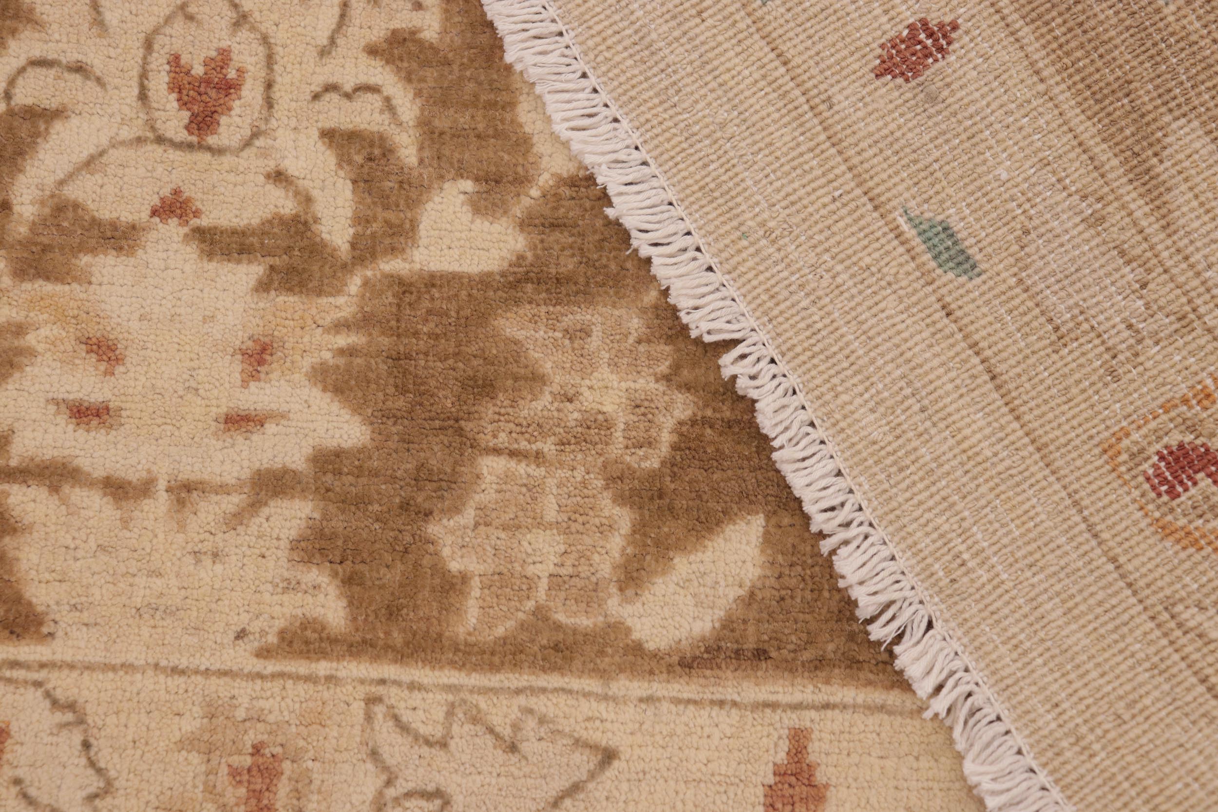 handmade Traditional Kafkaz Beige Brown Hand Knotted RECTANGLE 100% WOOL area rug 10x14