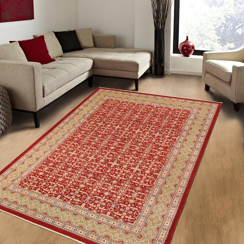 handmade Transitional Kafkaz Red Green Hand Knotted RECTANGLE 100% WOOL area rug 10' x 14'