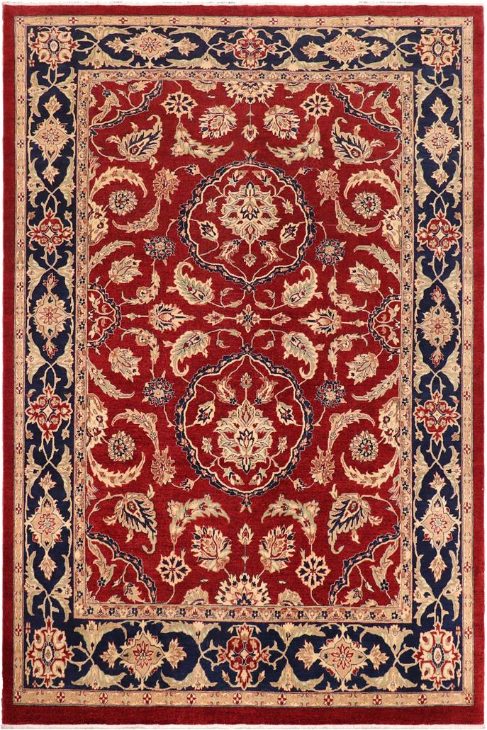 handmade Traditional Kafkaz Red Blue Hand Knotted RECTANGLE 100% WOOL area rug 11 x 14