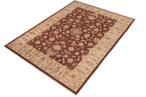 handmade Traditional Kafkaz Brown Tan Hand Knotted RECTANGLE 100% WOOL area rug 10x14