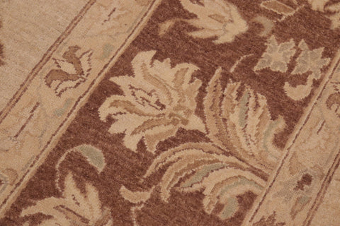 handmade Traditional Kafkaz Tan Brown Hand Knotted RECTANGLE 100% WOOL area rug 10x14