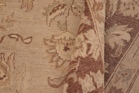 handmade Traditional Kafkaz Tan Brown Hand Knotted RECTANGLE 100% WOOL area rug 10x14