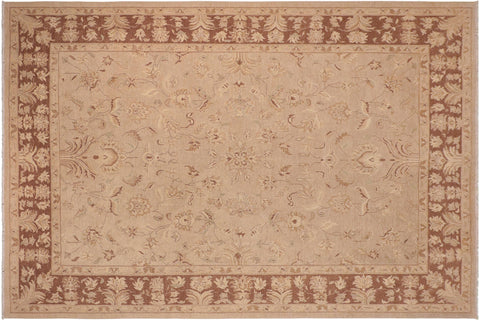 Bohemian Ziegler Francina Tan/Brown Hand Knotted Wool Rug - 10'0'' x 13'10''