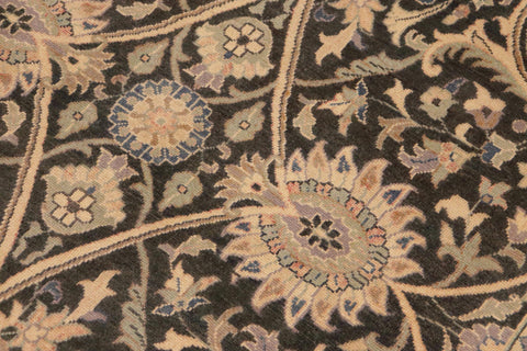 handmade Transitional Kafkaz Charcoal Beige Hand Knotted RECTANGLE 100% WOOL area rug 9x12