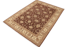 handmade Traditional Kafkaz Brown Beige Hand Knotted RECTANGLE 100% WOOL area rug 9 x 12