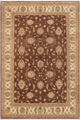 handmade Traditional Kafkaz Brown Beige Hand Knotted RECTANGLE 100% WOOL area rug 9 x 12