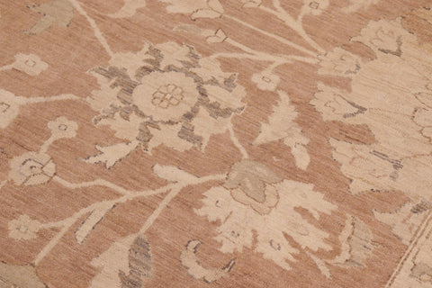 handmade Traditional Kafkaz Brown Tan Hand Knotted RECTANGLE 100% WOOL area rug 10x14