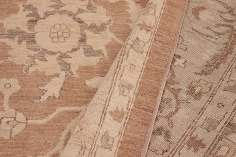 handmade Traditional Kafkaz Brown Tan Hand Knotted RECTANGLE 100% WOOL area rug 10x14