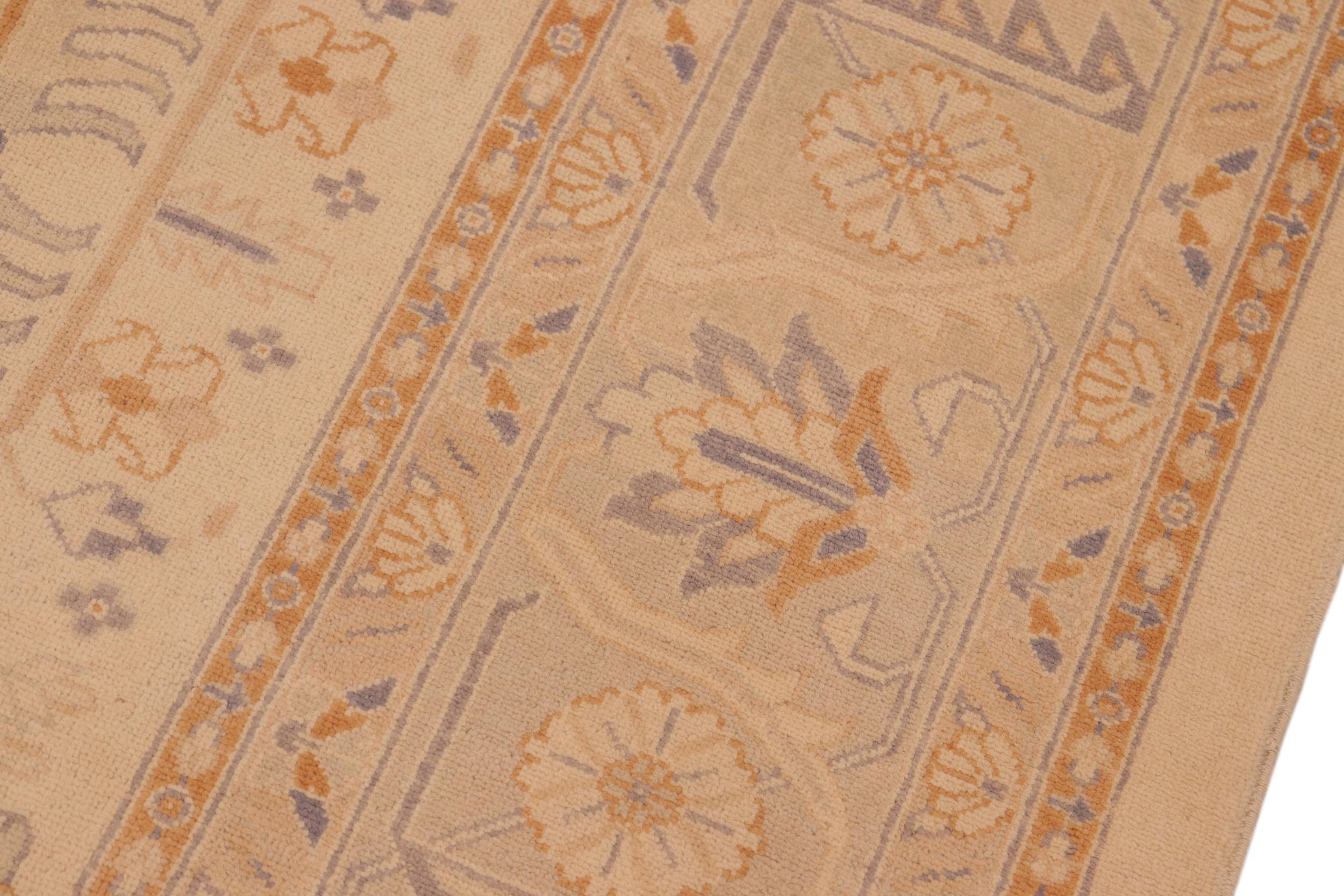 handmade Traditional Kafkaz Beige Lt. Gray Hand Knotted RECTANGLE 100% WOOL area rug 8x10