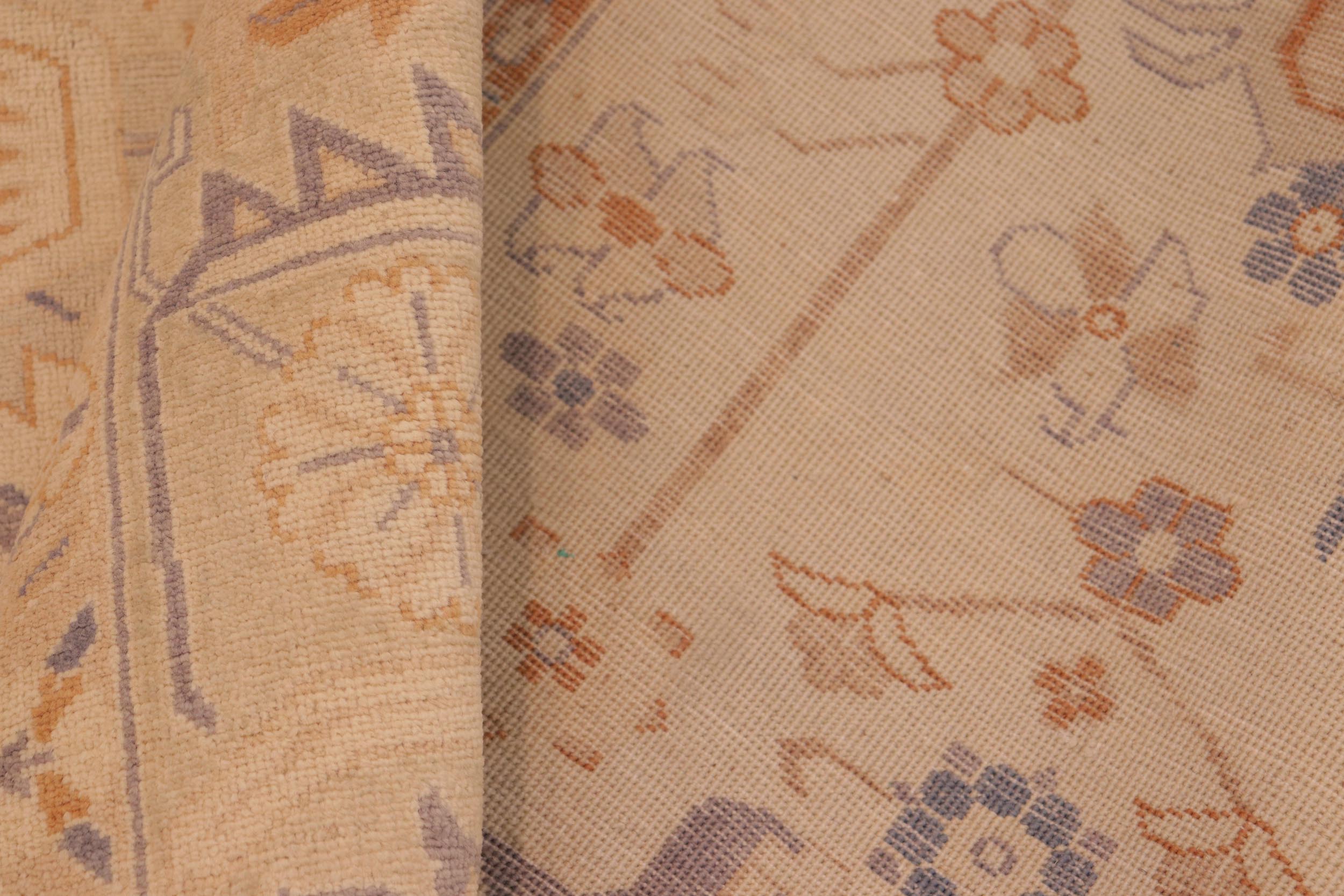 handmade Traditional Kafkaz Beige Lt. Gray Hand Knotted RECTANGLE 100% WOOL area rug 8x10