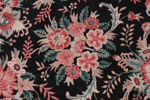 handmade Traditional Sarook Black Red Hand Knotted RECTANGLE 100% WOOL area rug 9x12