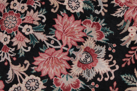 handmade Traditional Sarook Black Red Hand Knotted RECTANGLE 100% WOOL area rug 9x12