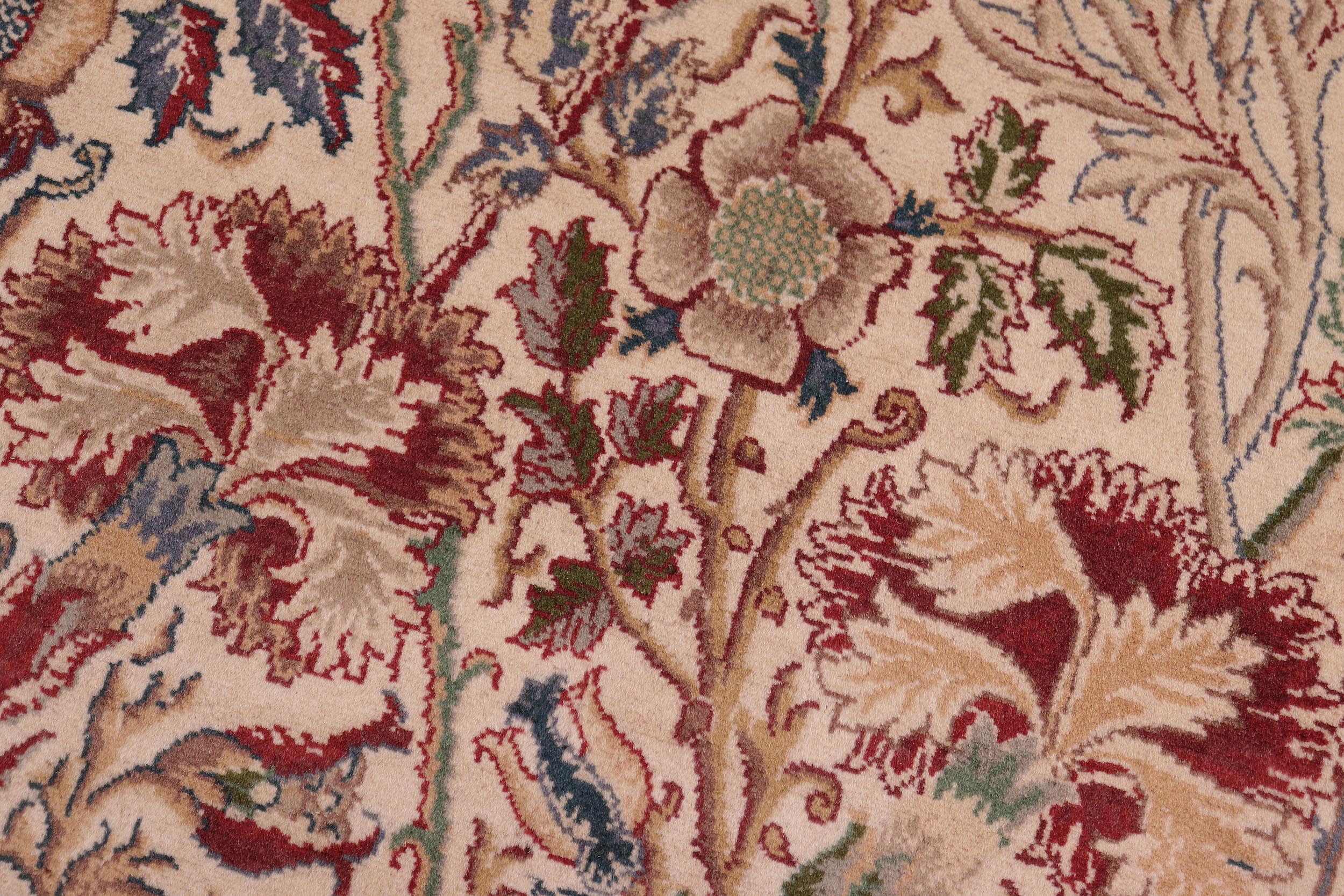 handmade Transitional Irfan Ivory Lt. Blue Hand Knotted RECTANGLE 100% WOOL area rug 9x12