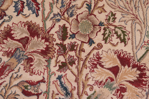 handmade Transitional Irfan Ivory Lt. Blue Hand Knotted RECTANGLE 100% WOOL area rug 9x12