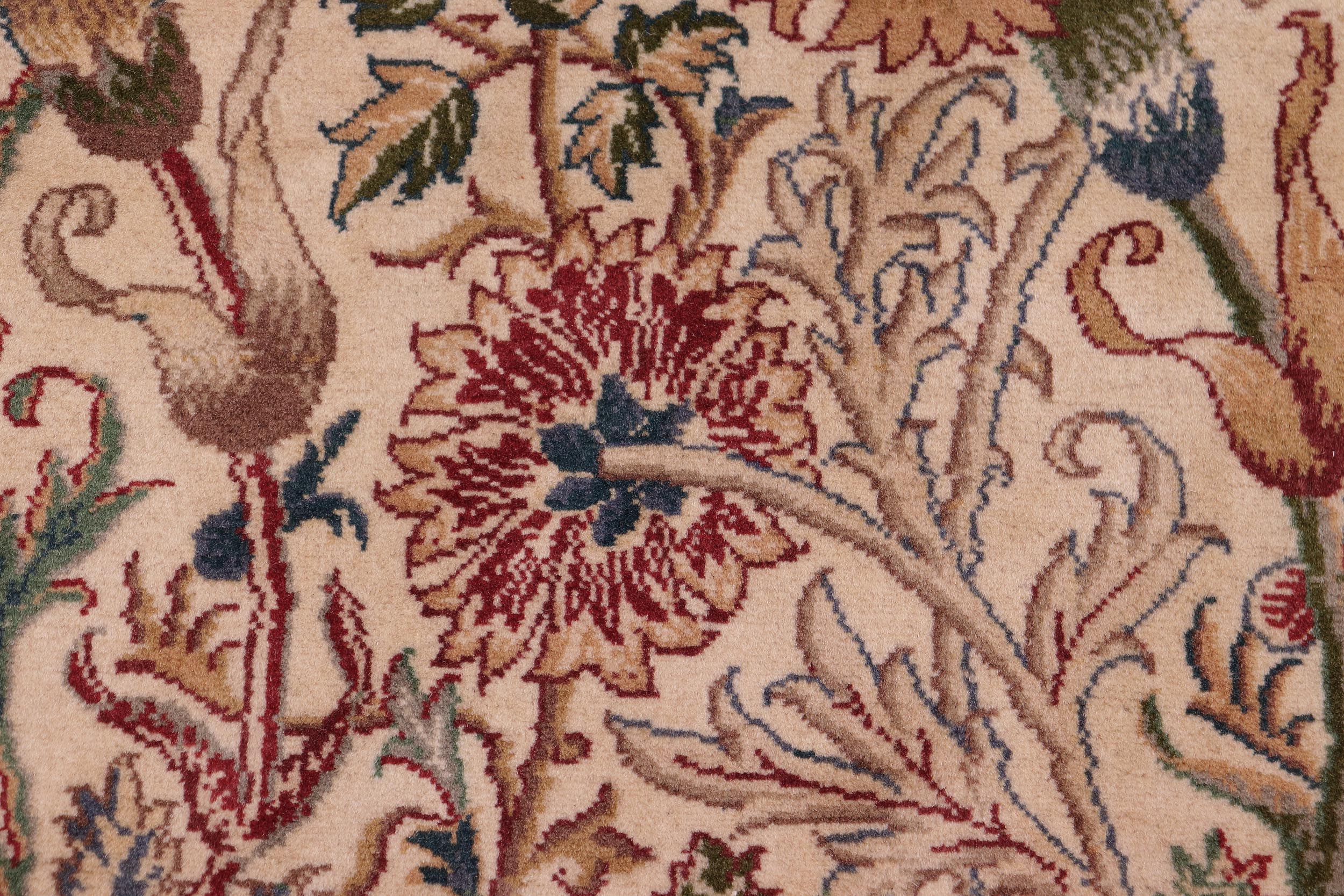 handmade Transitional Irfan Ivory Lt. Blue Hand Knotted RECTANGLE 100% WOOL area rug 9x12