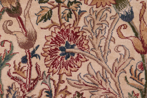 handmade Transitional Irfan Ivory Lt. Blue Hand Knotted RECTANGLE 100% WOOL area rug 9x12