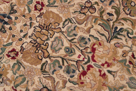 handmade Traditional Sukhan Ivory Black Hand Knotted RECTANGLE 100% WOOL area rug 9x12