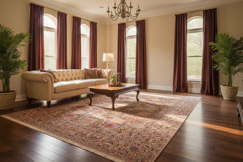 handmade Transitional Morris Lt. Gray Lt. Gray Hand Knotted RECTANGLE 100% WOOL area rug 9x12