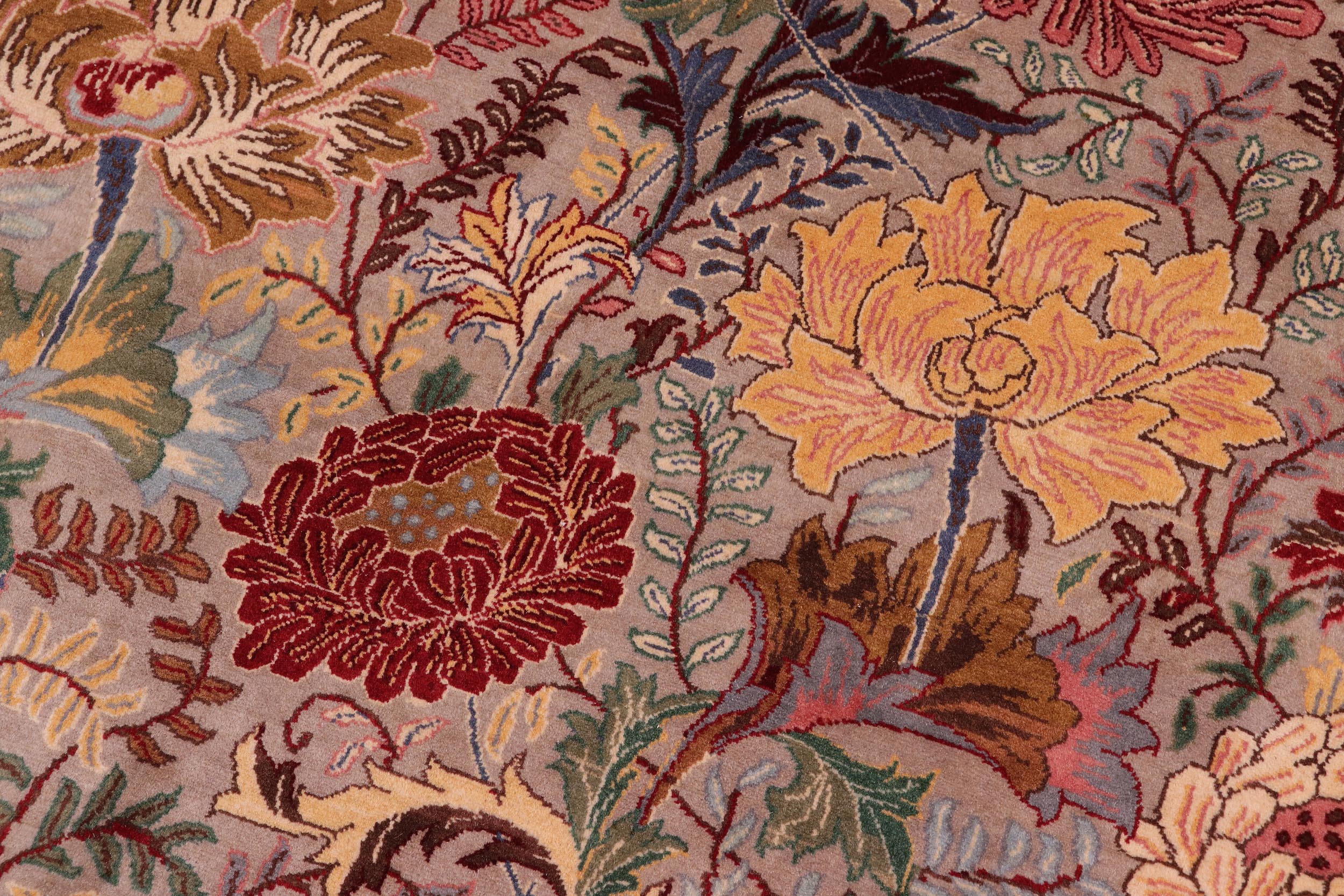 handmade Transitional Morris Lt. Gray Lt. Gray Hand Knotted RECTANGLE 100% WOOL area rug 9x12