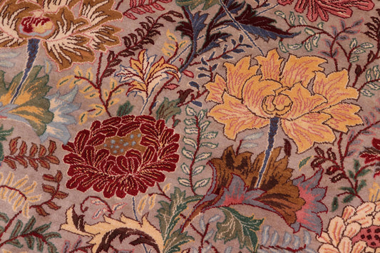 handmade Transitional Morris Lt. Gray Lt. Gray Hand Knotted RECTANGLE 100% WOOL area rug 9x12