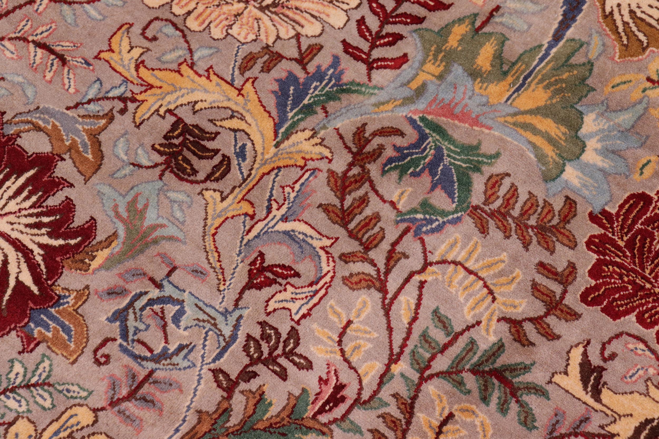 handmade Transitional Morris Lt. Gray Lt. Gray Hand Knotted RECTANGLE 100% WOOL area rug 9x12