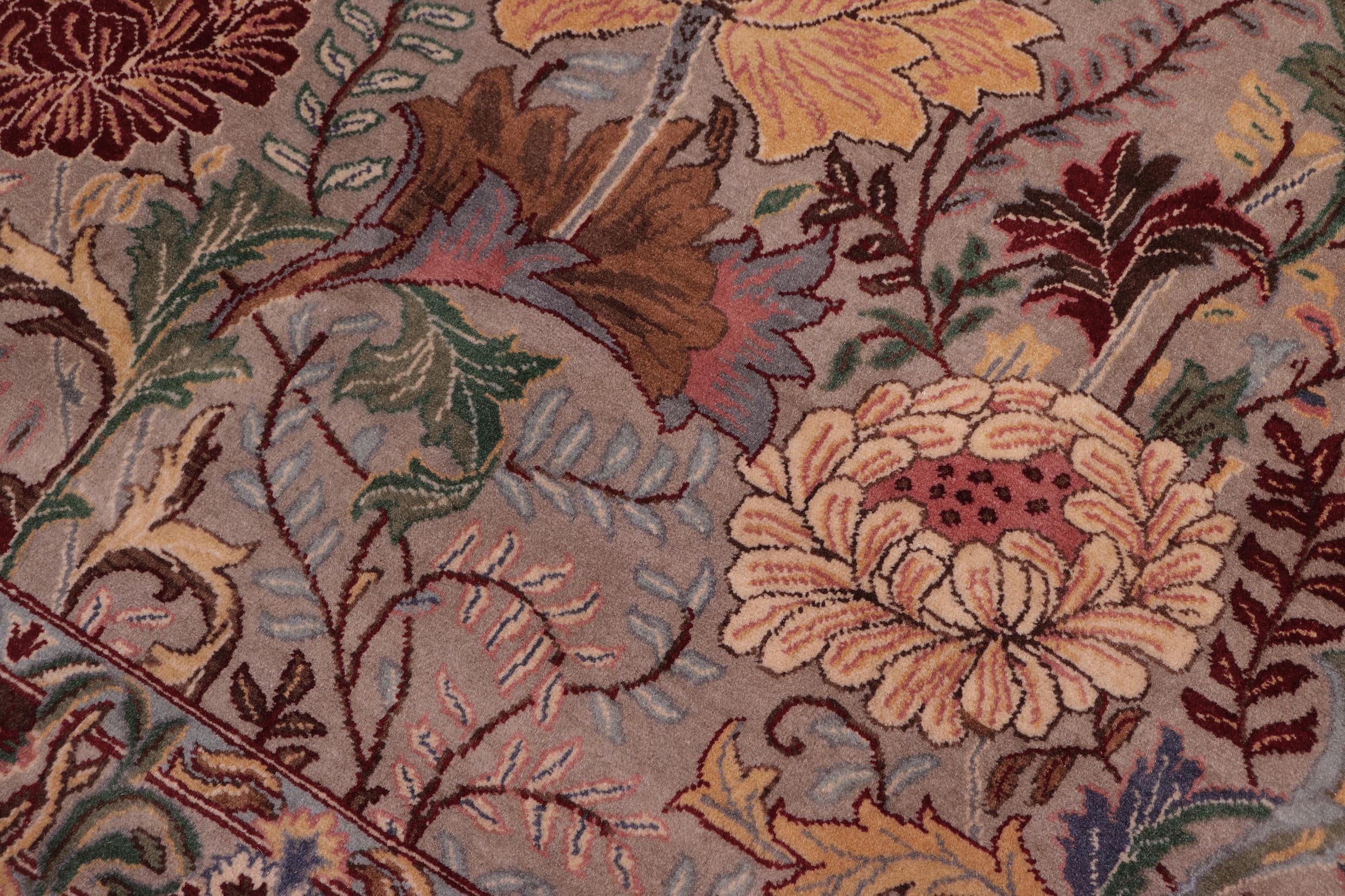 handmade Transitional Morris Lt. Gray Lt. Gray Hand Knotted RECTANGLE 100% WOOL area rug 9x12