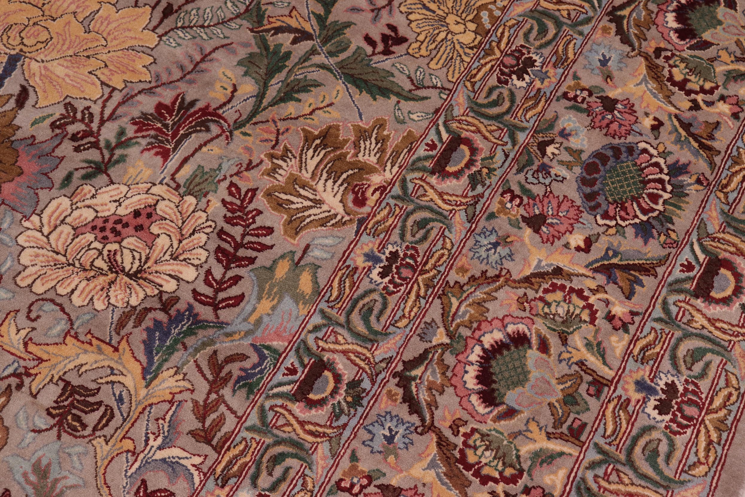 handmade Transitional Morris Lt. Gray Lt. Gray Hand Knotted RECTANGLE 100% WOOL area rug 9x12