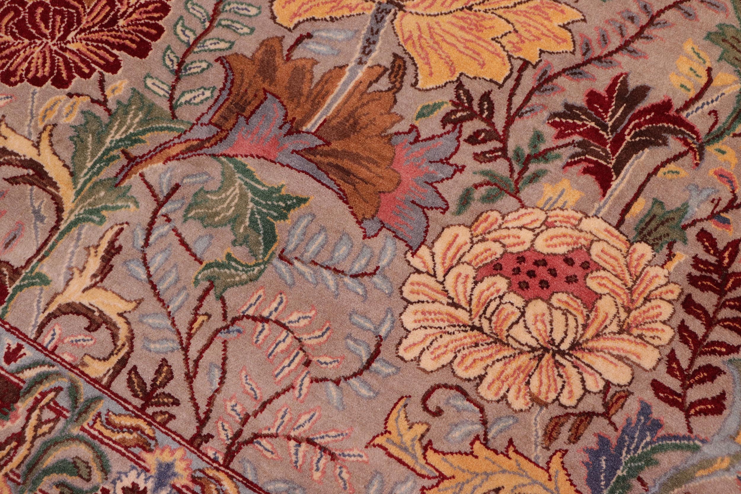 handmade Transitional Morris Lt. Gray Lt. Gray Hand Knotted RECTANGLE 100% WOOL area rug 9x12