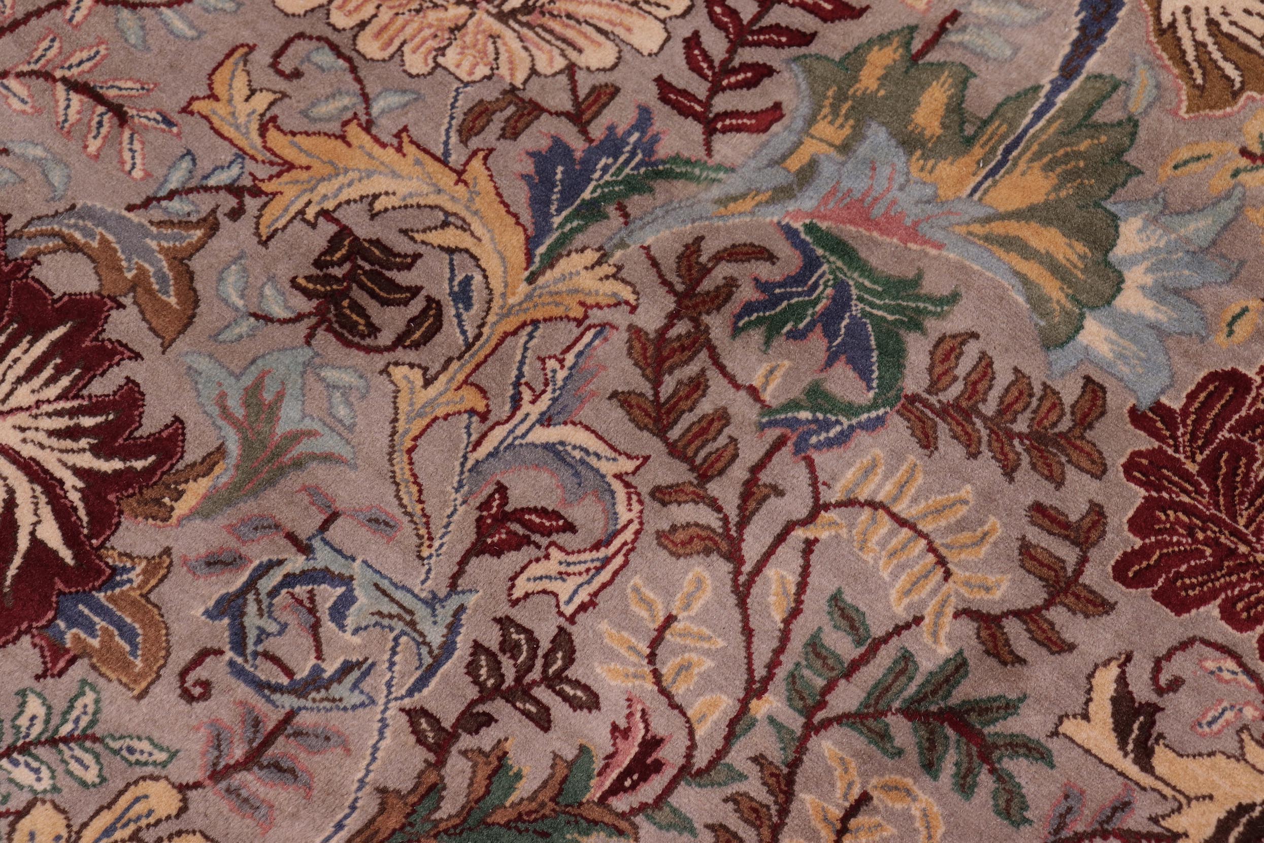 handmade Transitional Morris Lt. Gray Lt. Gray Hand Knotted RECTANGLE 100% WOOL area rug 9x12