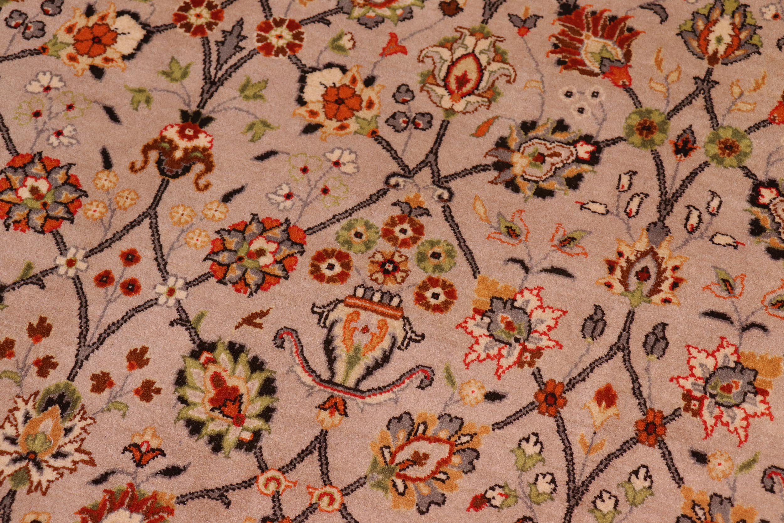 handmade Transitional  Lt. Gray Brown Hand Knotted RECTANGLE 100% WOOL area rug 9x12