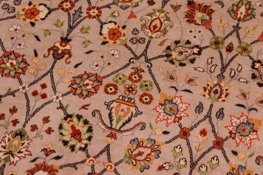 handmade Transitional  Lt. Gray Brown Hand Knotted RECTANGLE 100% WOOL area rug 9x12