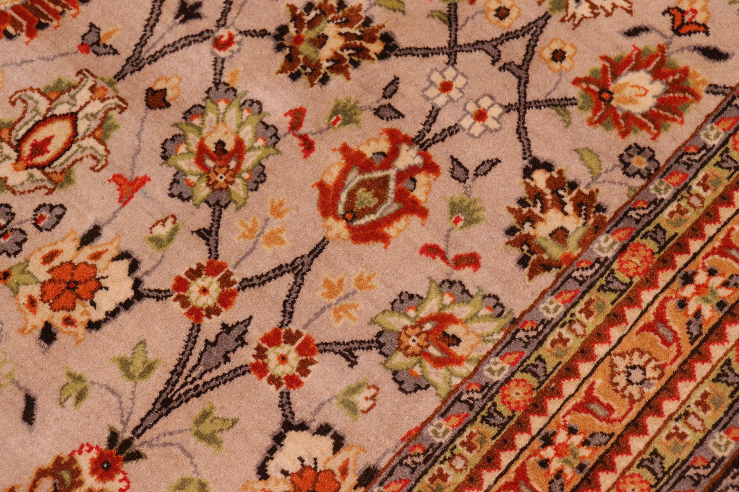 handmade Transitional  Lt. Gray Brown Hand Knotted RECTANGLE 100% WOOL area rug 9x12