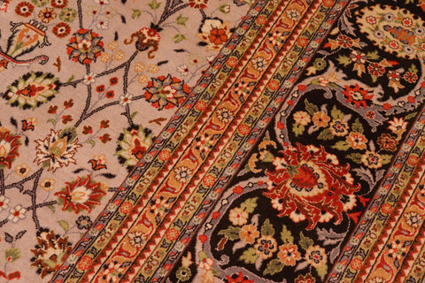 handmade Transitional  Lt. Gray Brown Hand Knotted RECTANGLE 100% WOOL area rug 9x12