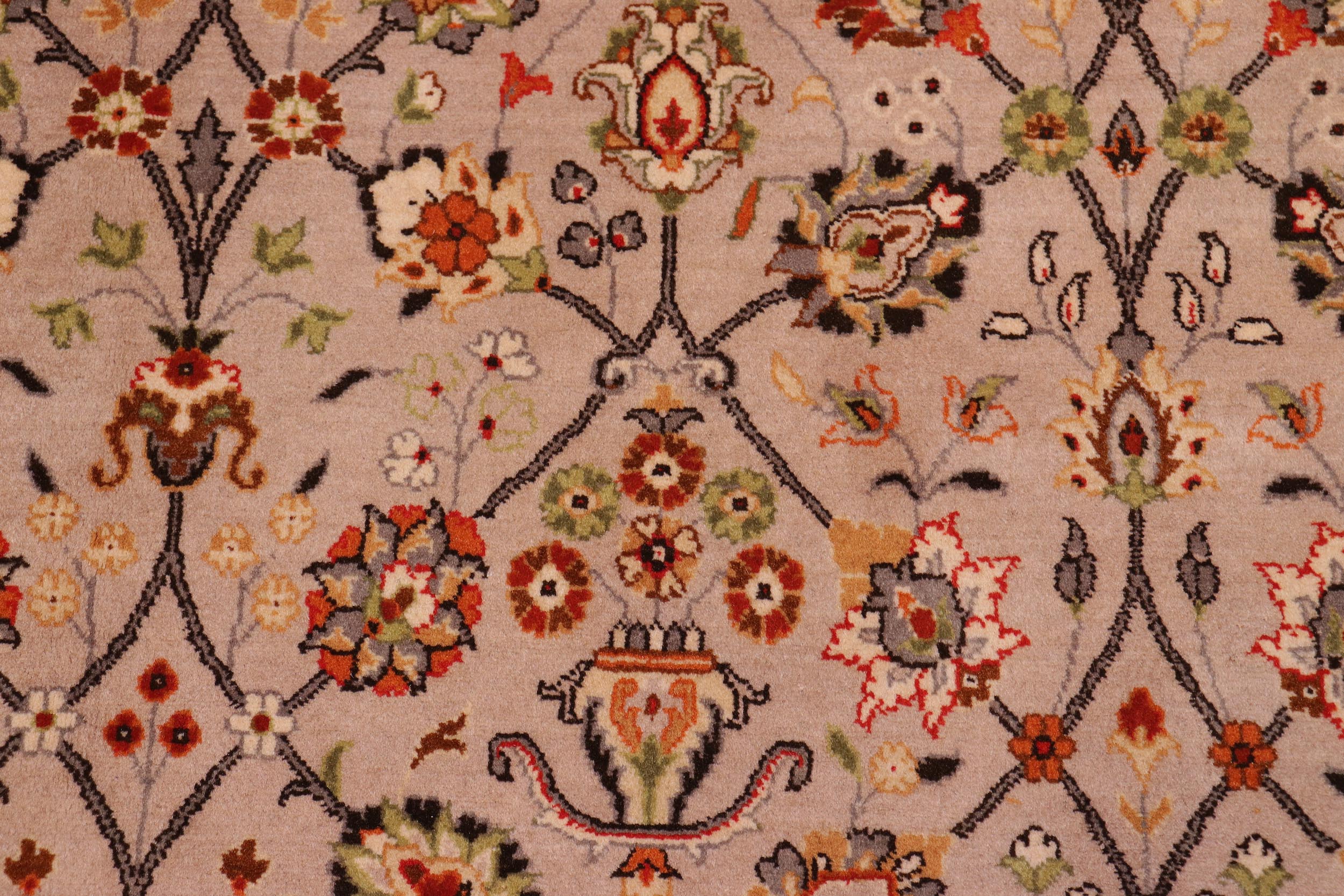 handmade Transitional  Lt. Gray Brown Hand Knotted RECTANGLE 100% WOOL area rug 9x12