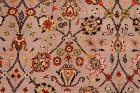 handmade Transitional  Lt. Gray Brown Hand Knotted RECTANGLE 100% WOOL area rug 9x12