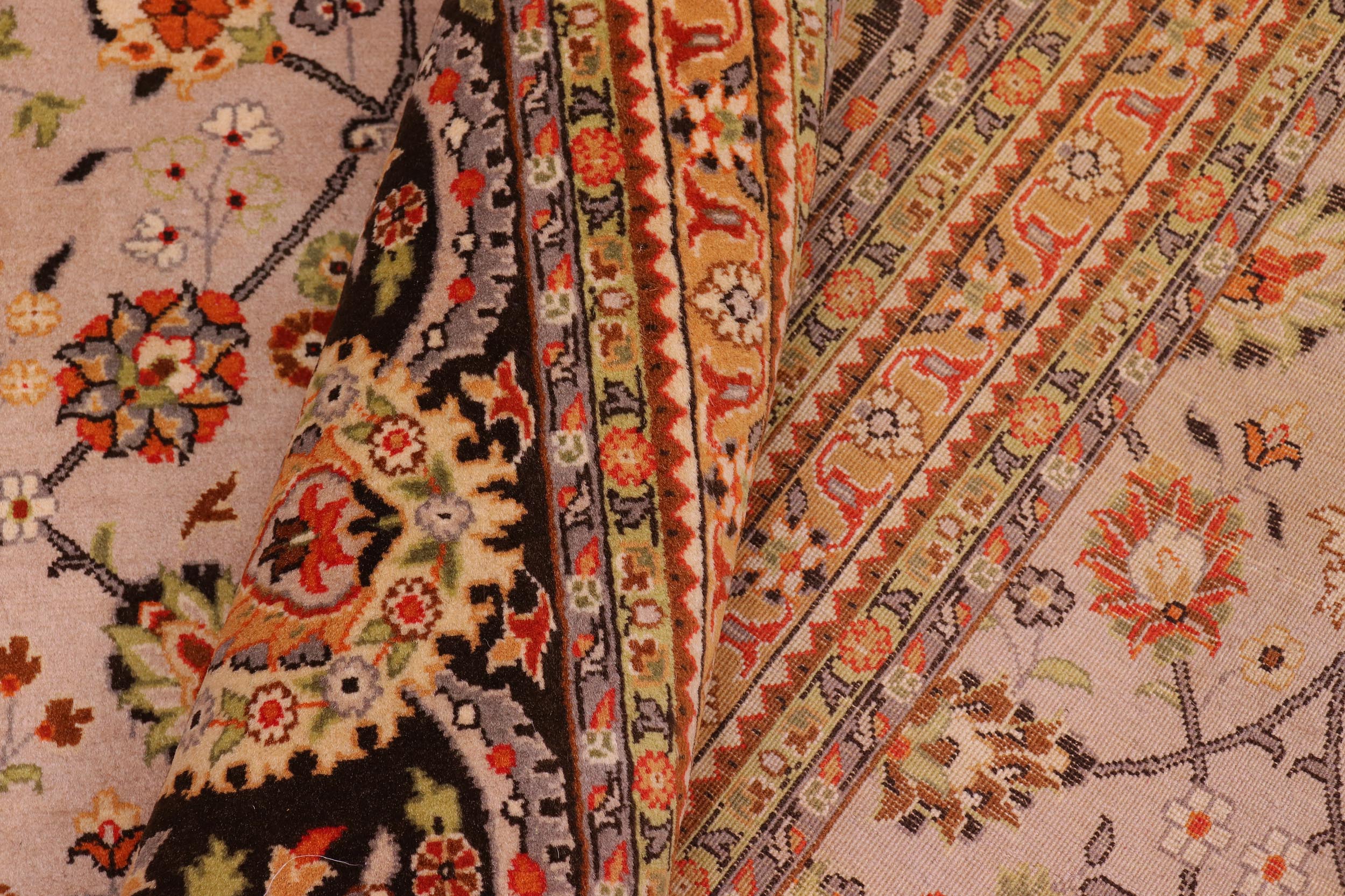 handmade Transitional  Lt. Gray Brown Hand Knotted RECTANGLE 100% WOOL area rug 9x12