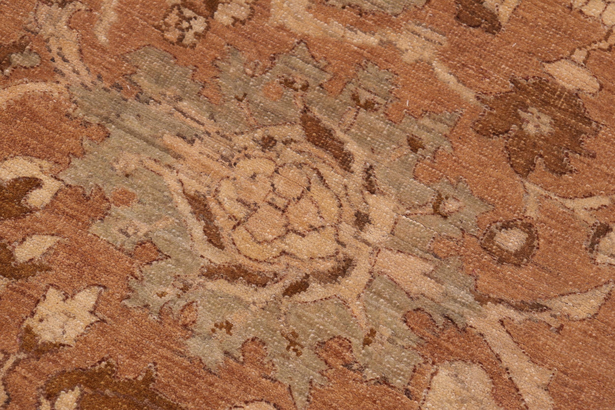handmade Traditional Kafkaz Lt. Brown Lt. Green Hand Knotted RECTANGLE 100% WOOL area rug 8x10