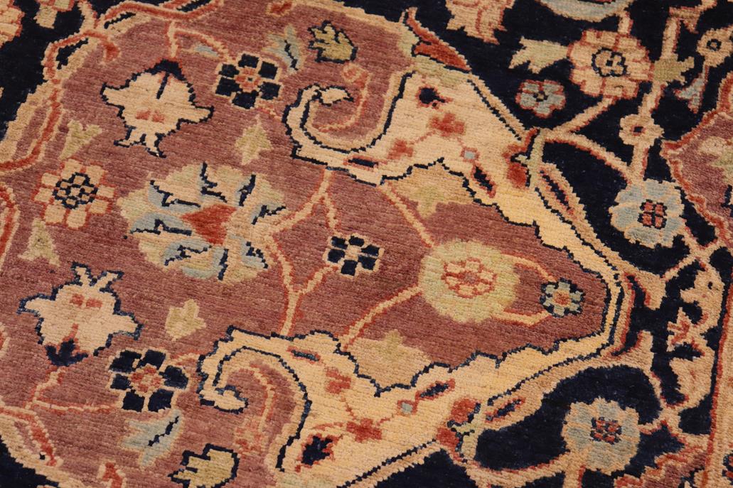 handmade Traditional Kafkaz Blue Tan Hand Knotted RECTANGLE 100% WOOL area rug 8 x 10