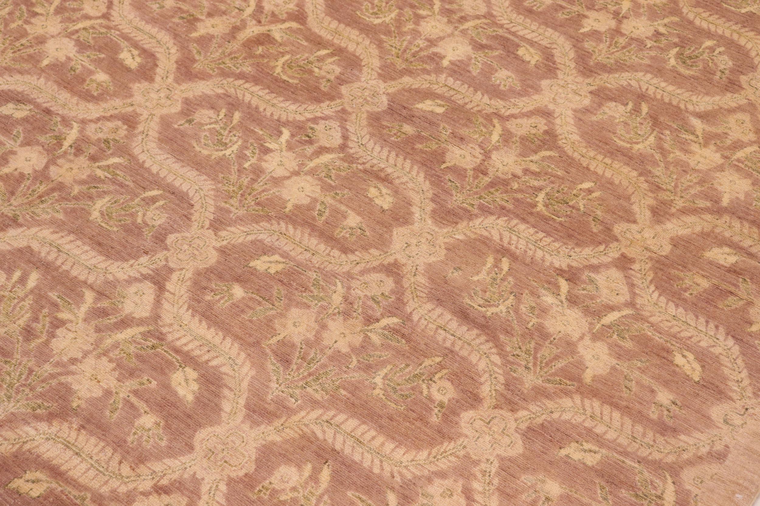 handmade Modern Kafkaz Brown Tan Hand Knotted RECTANGLE 100% WOOL area rug 8' x 10'