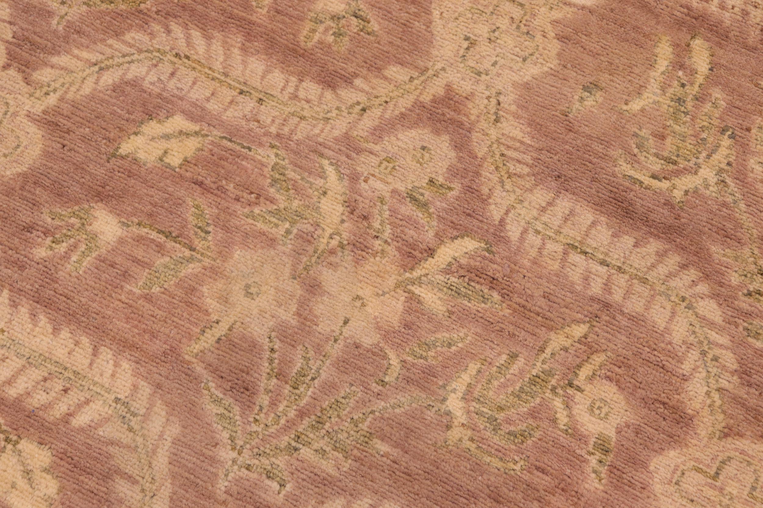 handmade Modern Kafkaz Brown Tan Hand Knotted RECTANGLE 100% WOOL area rug 8' x 10'