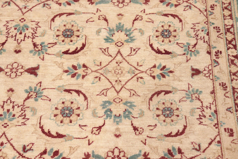handmade Transitional Kafkaz Beige Green Hand Knotted RECTANGLE 100% WOOL area rug 8' x 10'