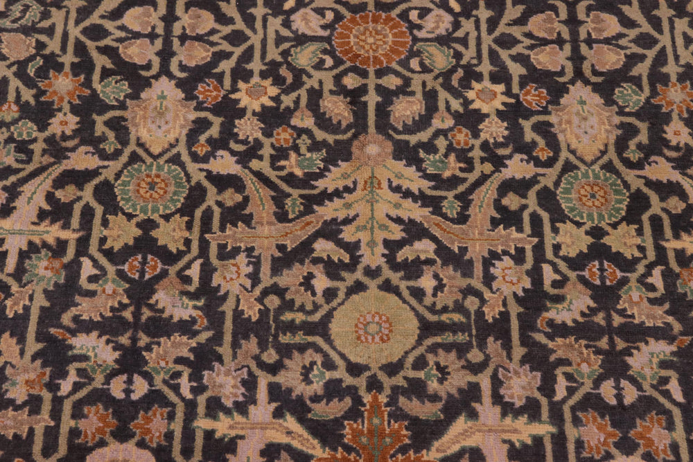 handmade Transitional Kafkaz Charcoal Lt. Gray Hand Knotted RECTANGLE 100% WOOL area rug 8x10