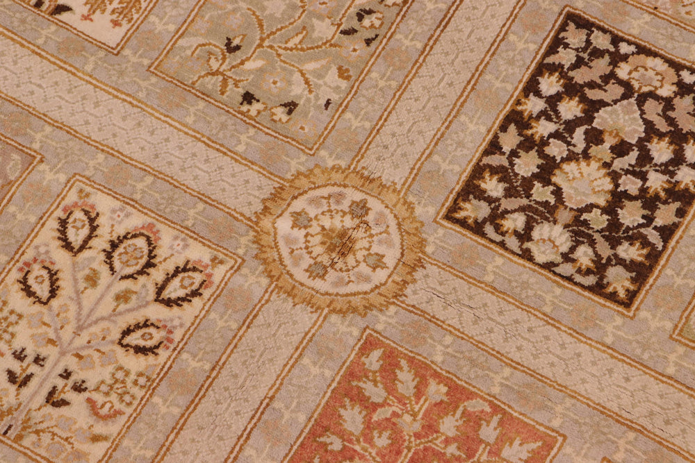 handmade Transitional Design Lt. Gray Lt. Gray Hand Knotted RECTANGLE 100% WOOL area rug 8' x 10'