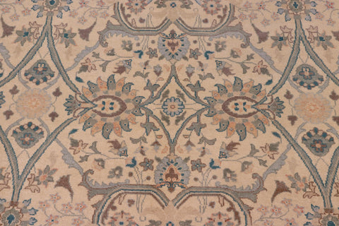 handmade Traditional Kafkaz Beige Green Hand Knotted RECTANGLE 100% WOOL area rug 8x10