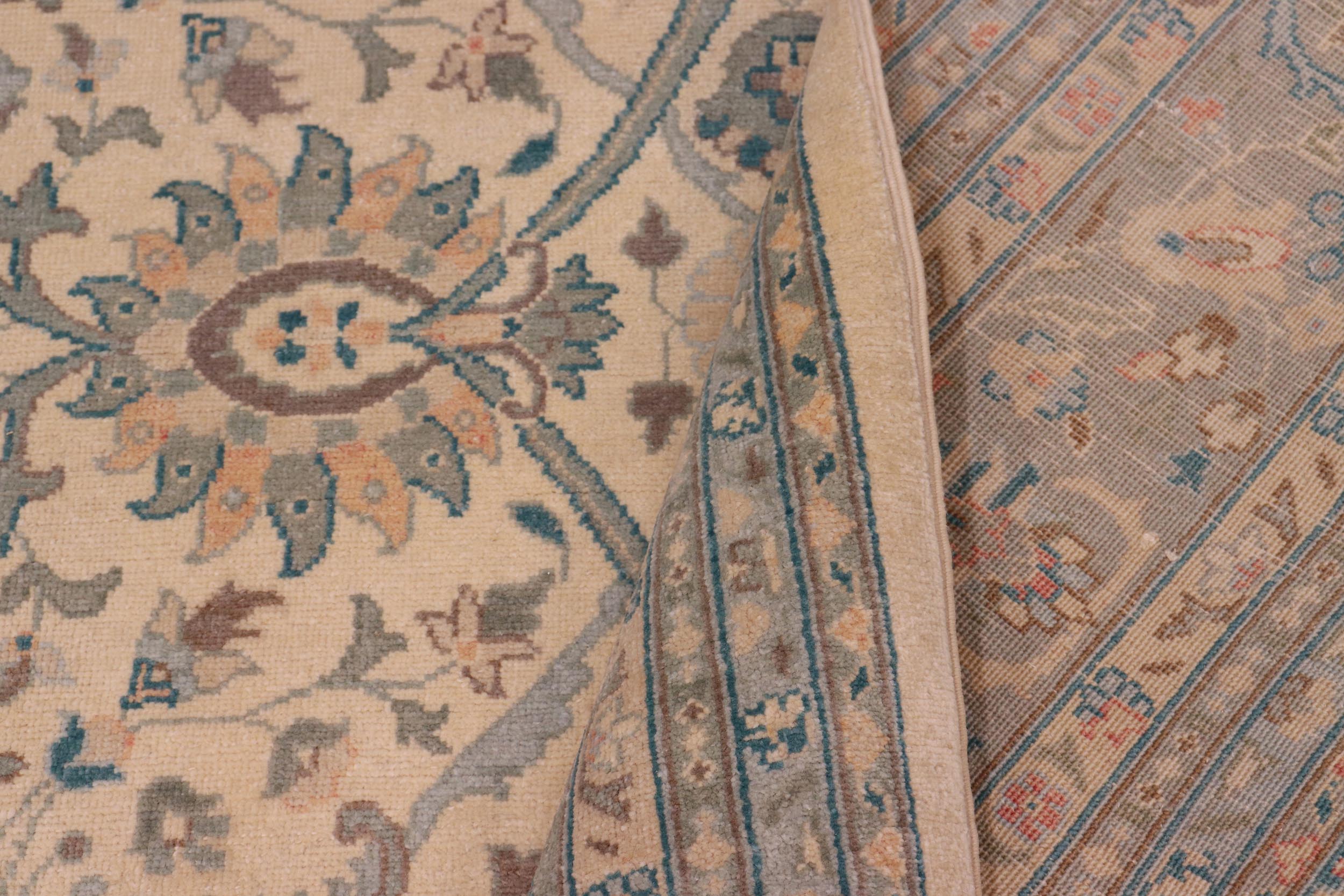 handmade Traditional Kafkaz Beige Green Hand Knotted RECTANGLE 100% WOOL area rug 8x10